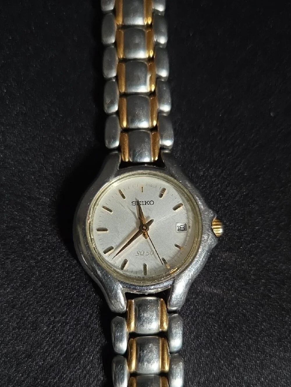 Seiko Two-Tone Silver and Gold Women's Bracelet Watch